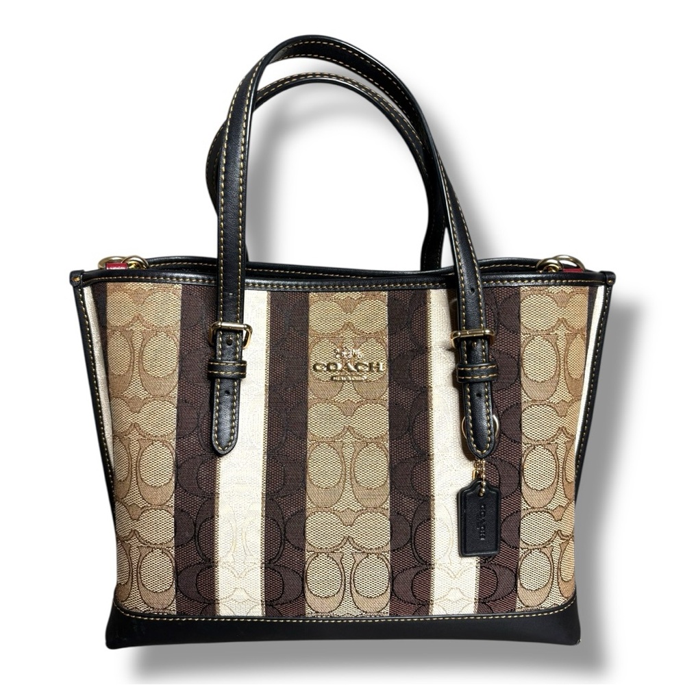 Coach Mollie Tote 25 in Signature Jacquard - Picture 4 of 15